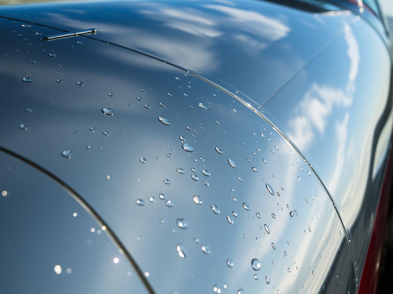 Polished aircraft fuselage detail